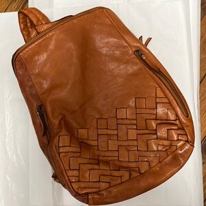 Leather Tablet Backpack Bag